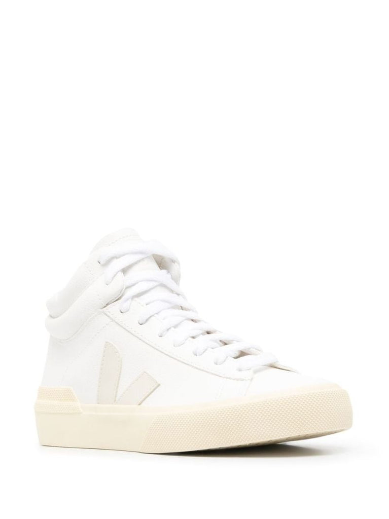 White Minotaur Leather High-top Sneakers