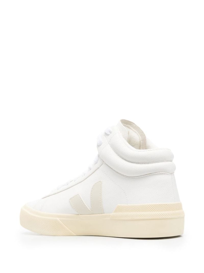White Minotaur Leather High-top Sneakers