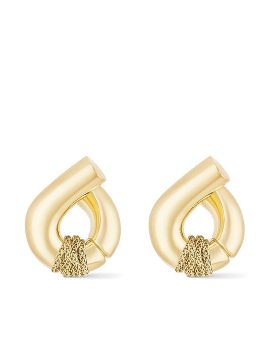 18k Yellow Gold Oera Knot Earrings