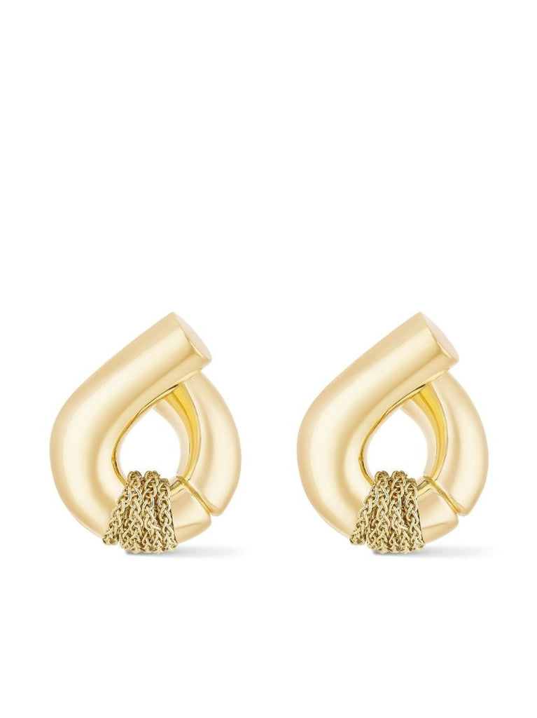 18k Yellow Gold Oera Knot Earrings
