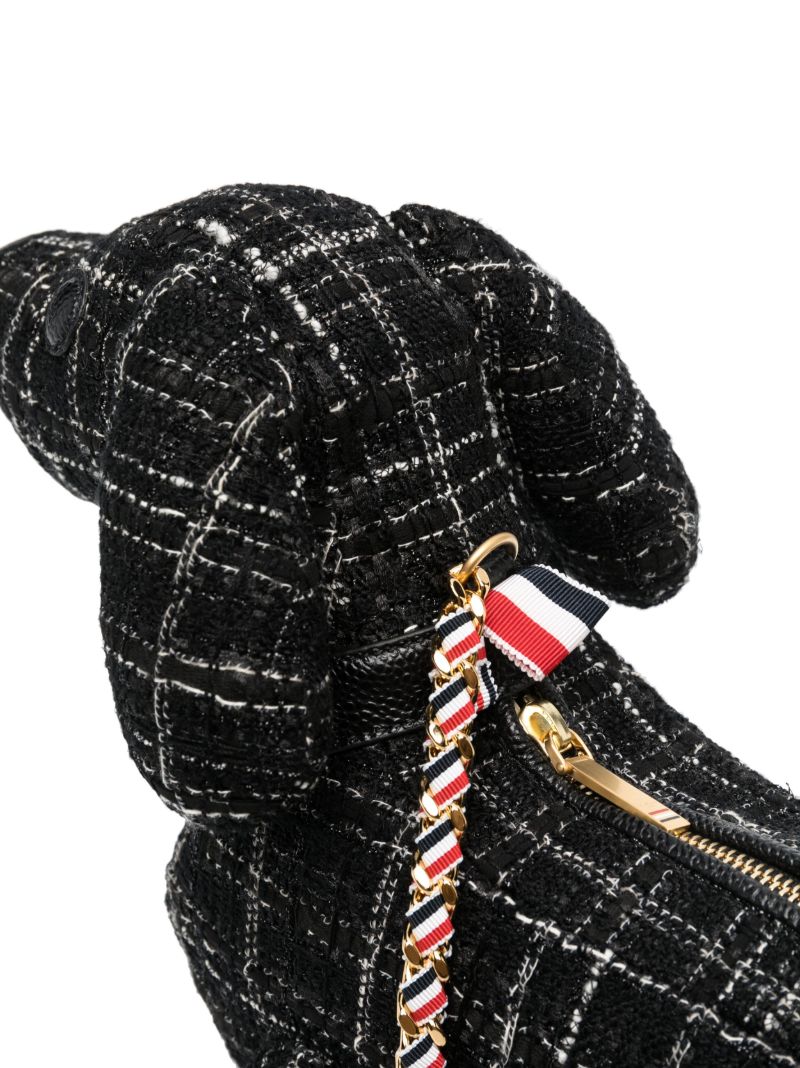 Black Mini Hector Tweed Shoulder Bag