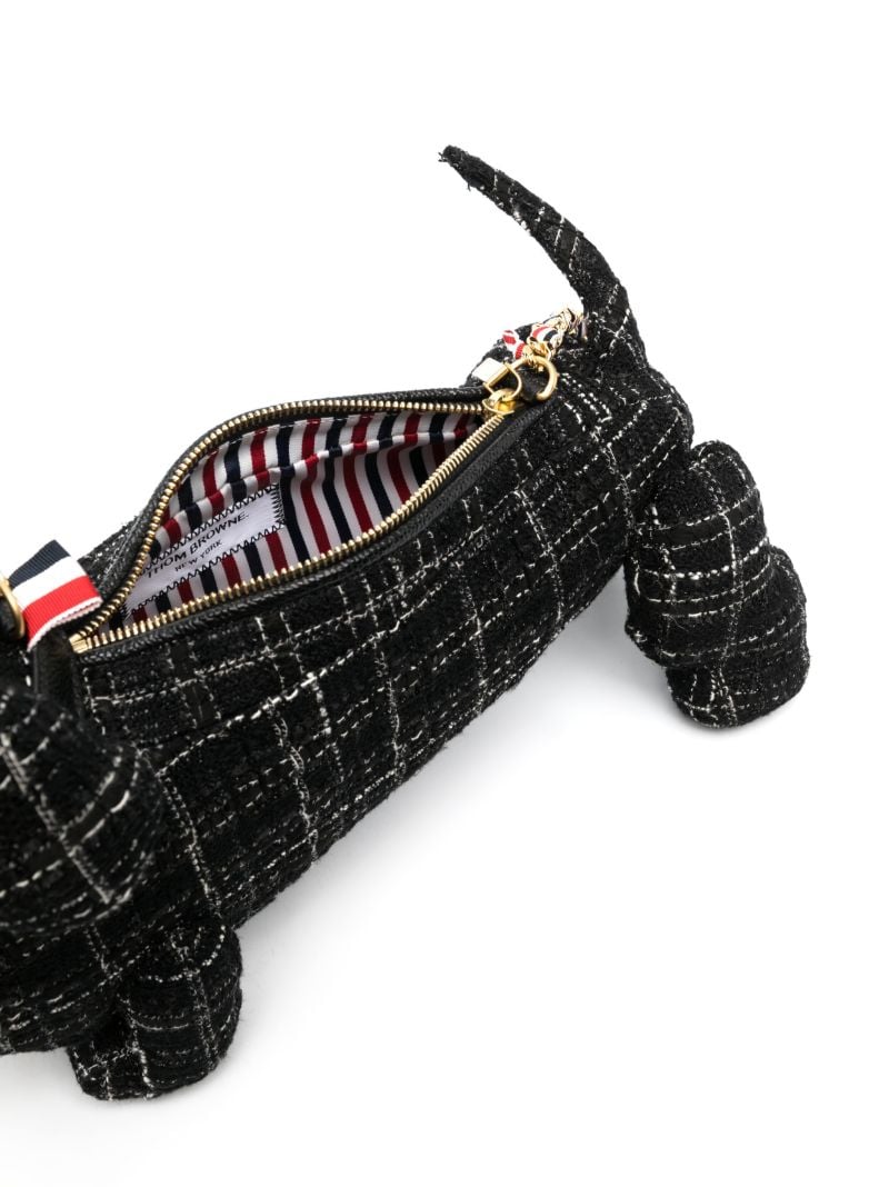 Black Mini Hector Tweed Shoulder Bag
