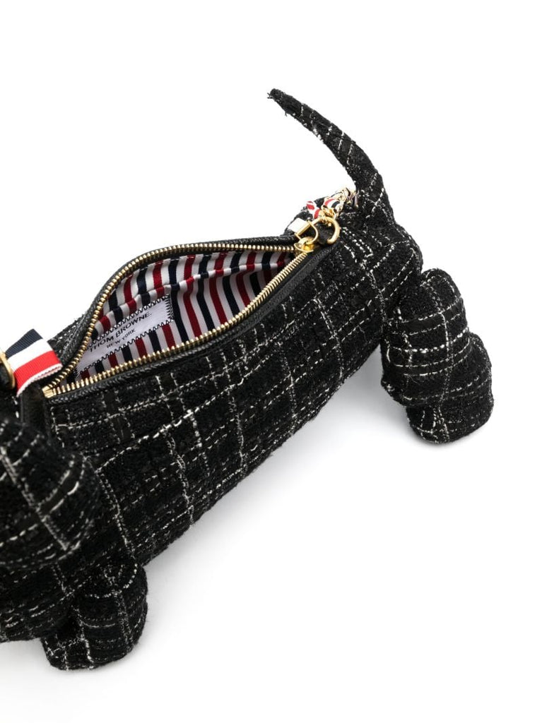 Black Mini Hector Tweed Shoulder Bag