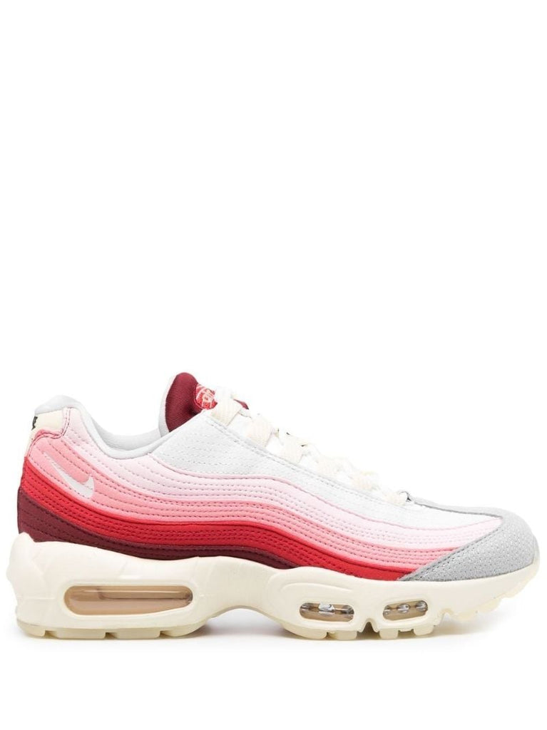 Red Air Max 95 Qs Suede Sneakers