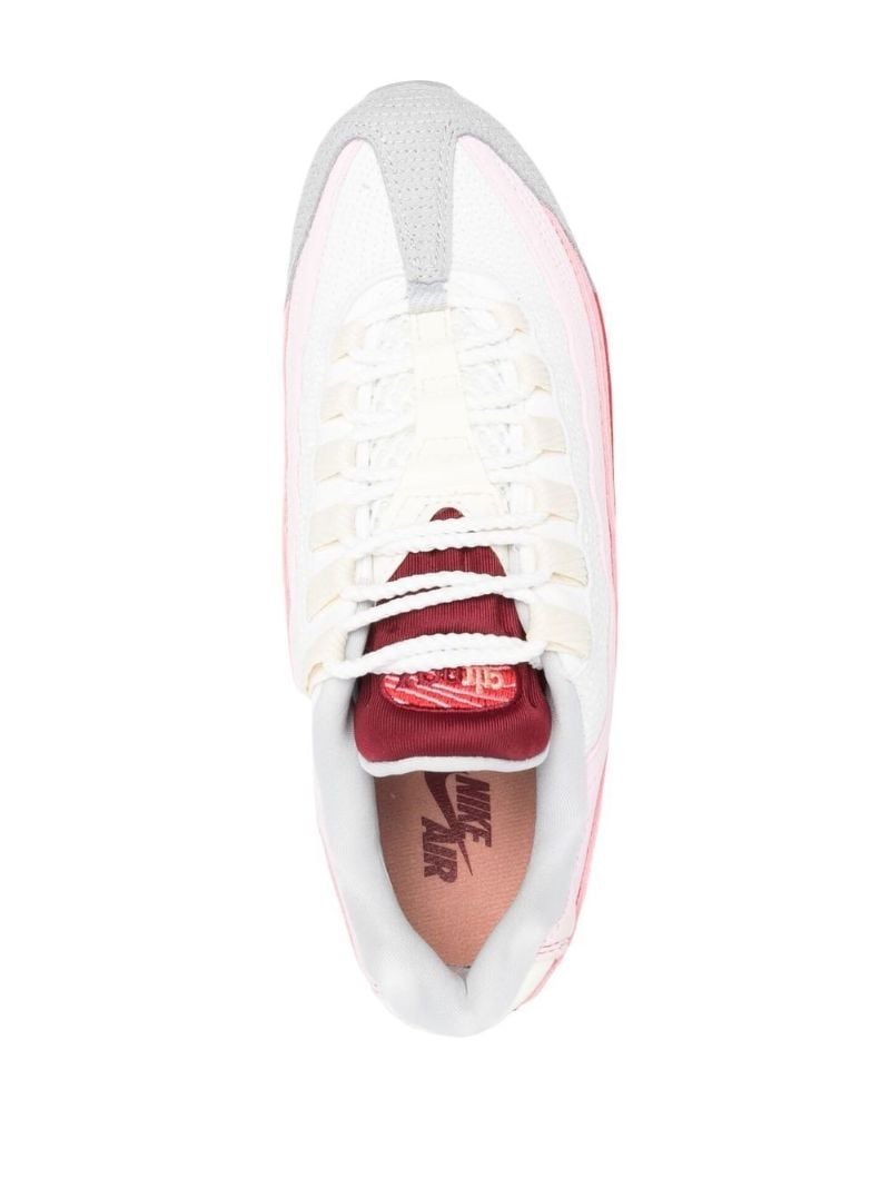 Red Air Max 95 Qs Suede Sneakers