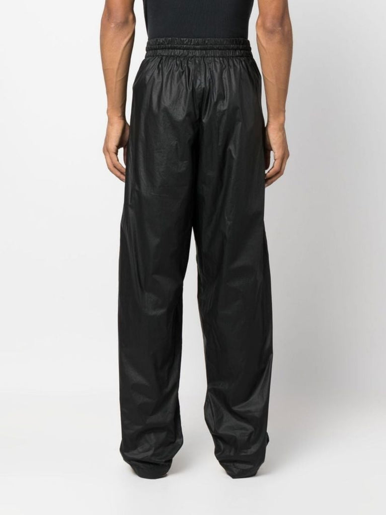 Black Cotton Track Pants
