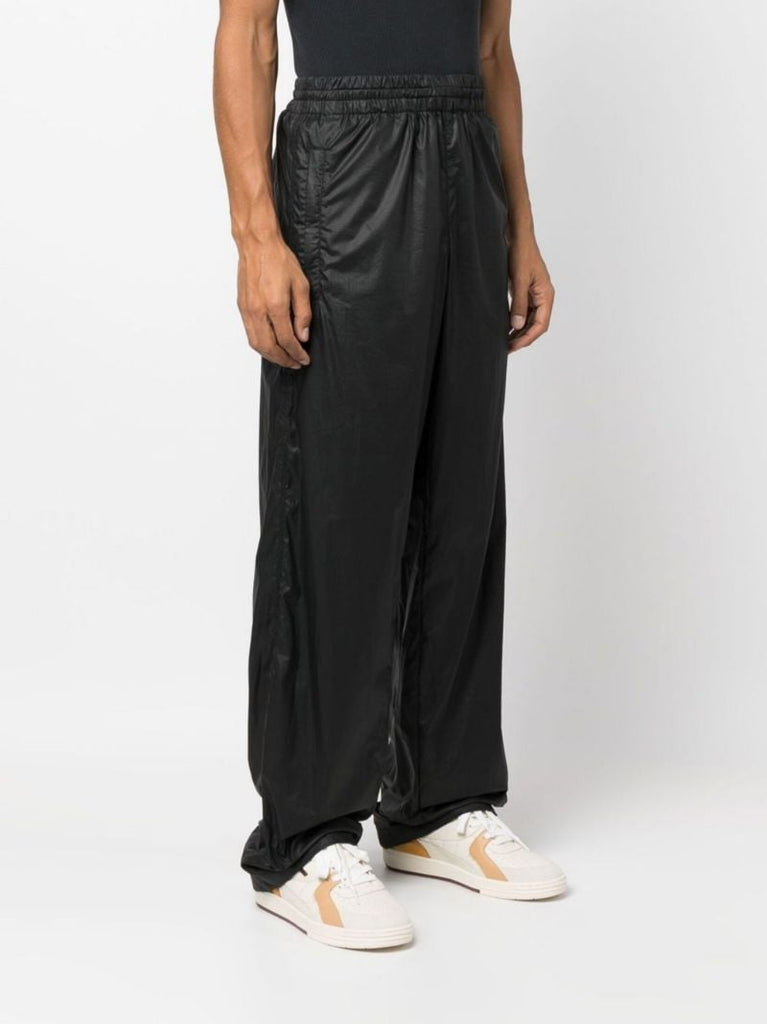 Black Cotton Track Pants
