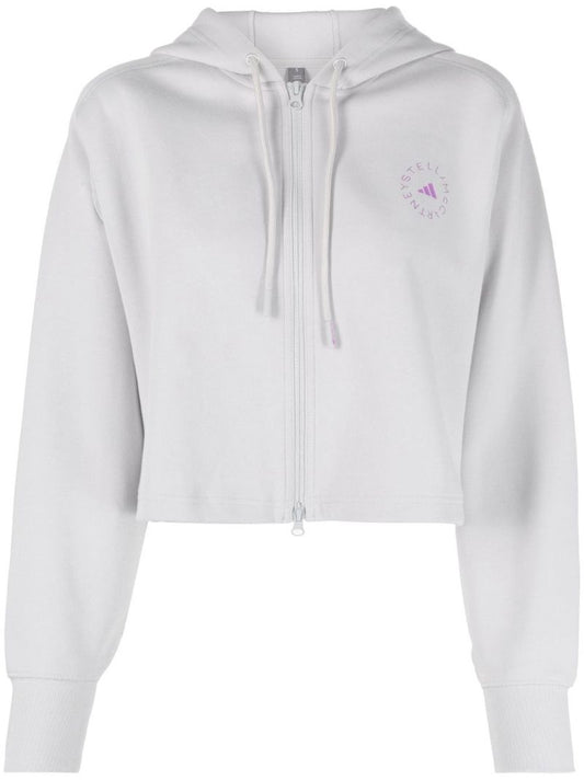 Grey Truelife Cropped Hoodie