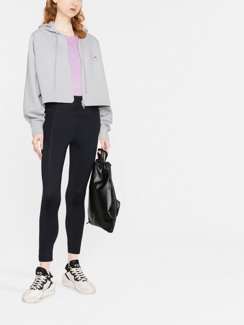 Grey Truelife Cropped Hoodie