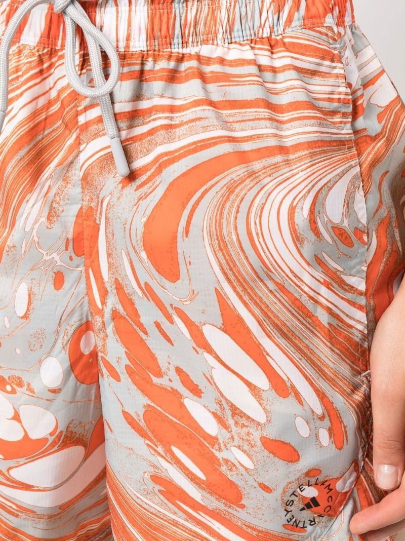 Orange Truepurpose Printed Running Shorts