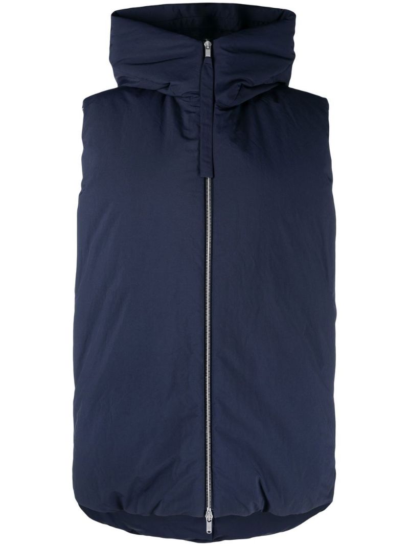 Blue Padded Down Gilet