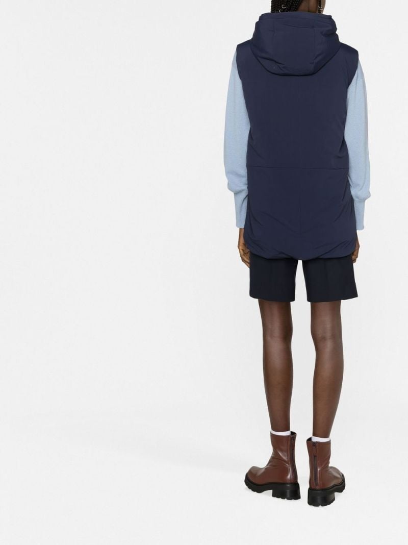 Blue Padded Down Gilet
