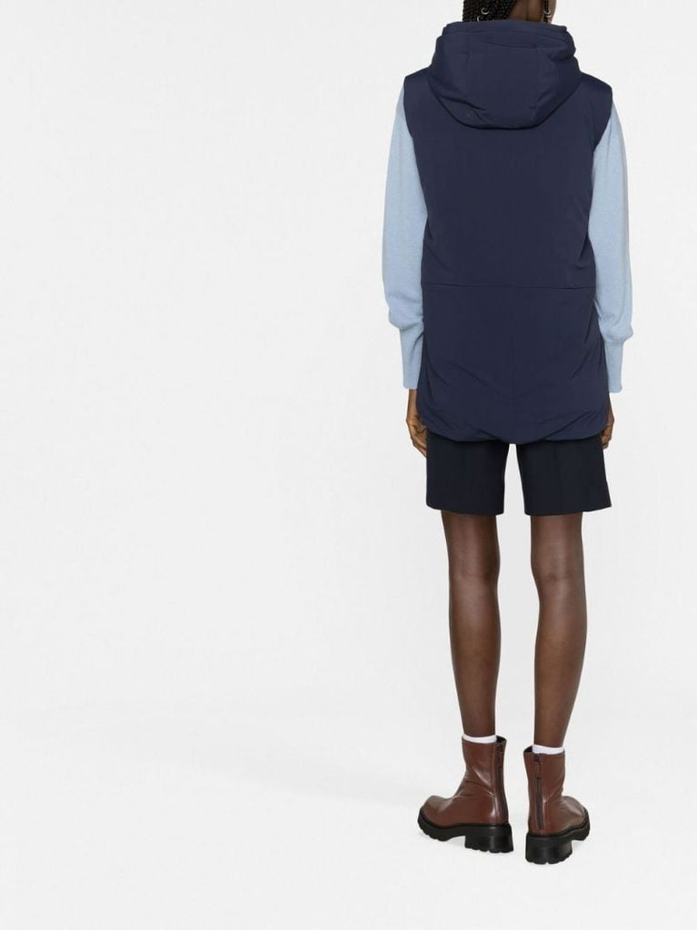 Blue Padded Down Gilet