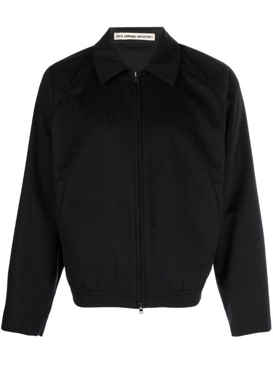 Blue Alain Zip-up Cashmere Jacket