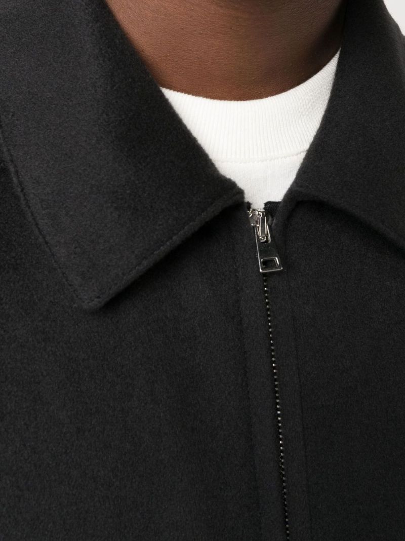 Blue Alain Zip-up Cashmere Jacket