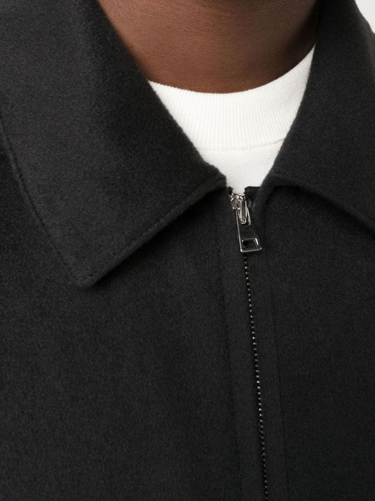Blue Alain Zip-up Cashmere Jacket