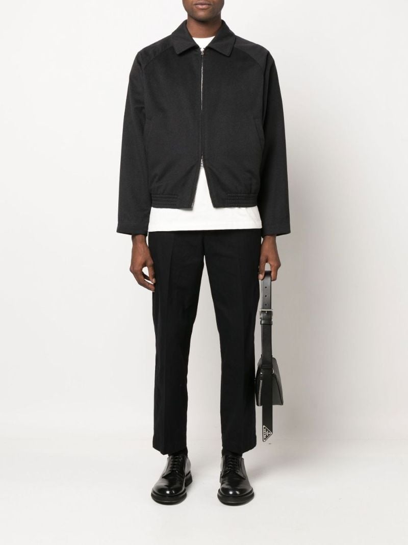 Blue Alain Zip-up Cashmere Jacket