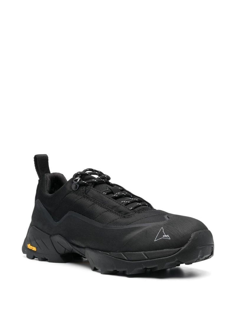 Black Quilted Low Top Sneakers