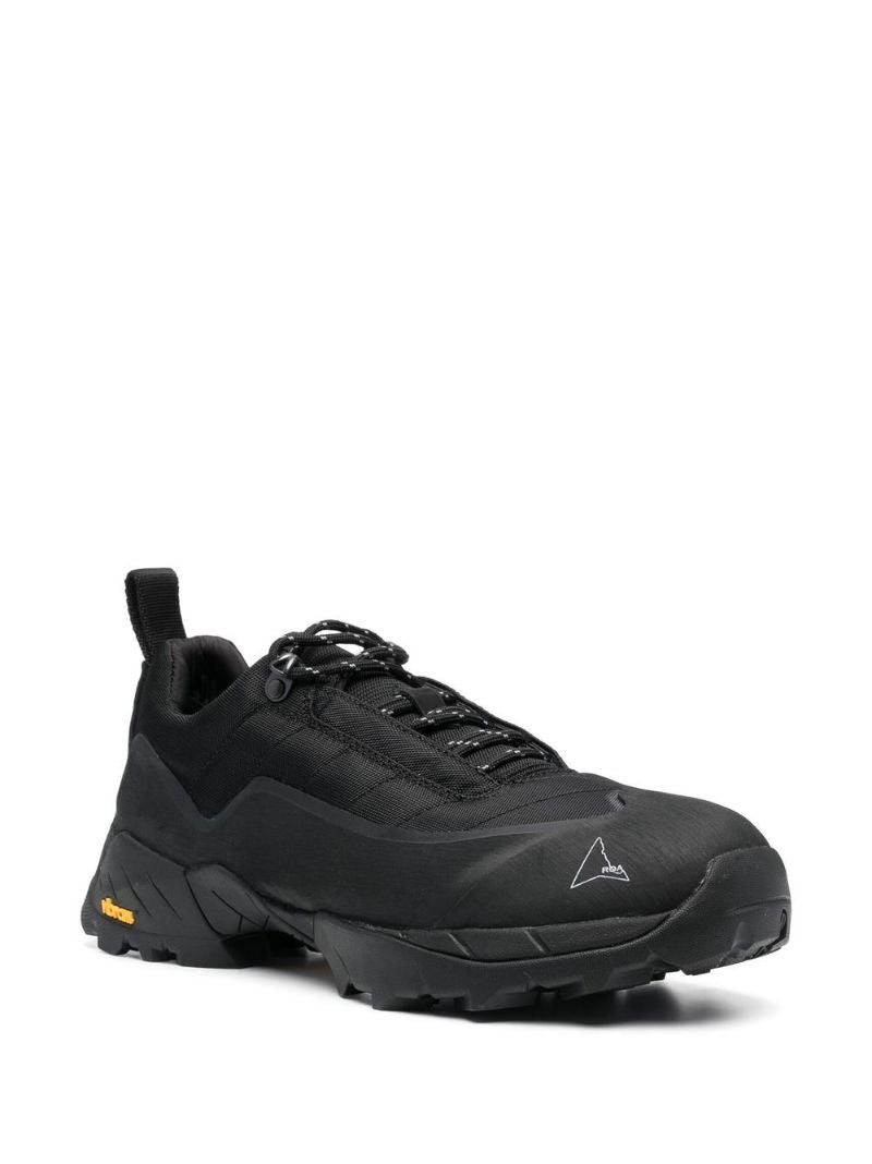 Black Quilted Low Top Sneakers