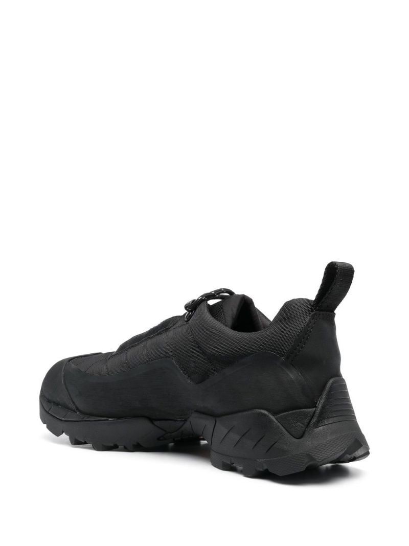 Black Quilted Low Top Sneakers
