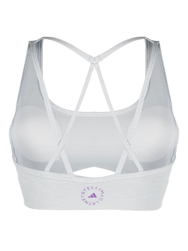 Grey Truepurpose Yoga Sports Bra