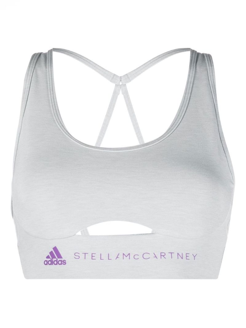 Grey Truepurpose Yoga Sports Bra