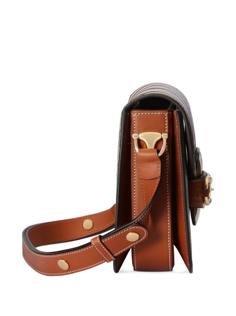Neutral Horsebit 1955 Small Shoulder Bag