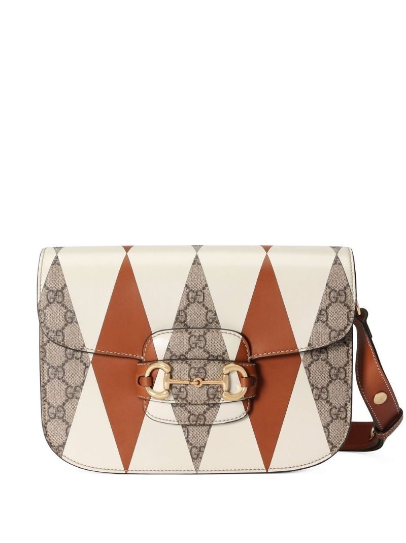 Neutral Horsebit 1955 Small Shoulder Bag