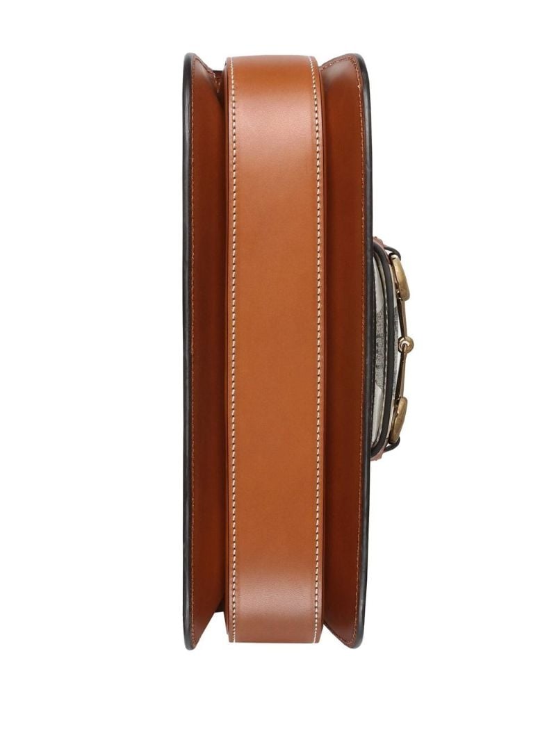 Neutral Horsebit 1955 Small Shoulder Bag