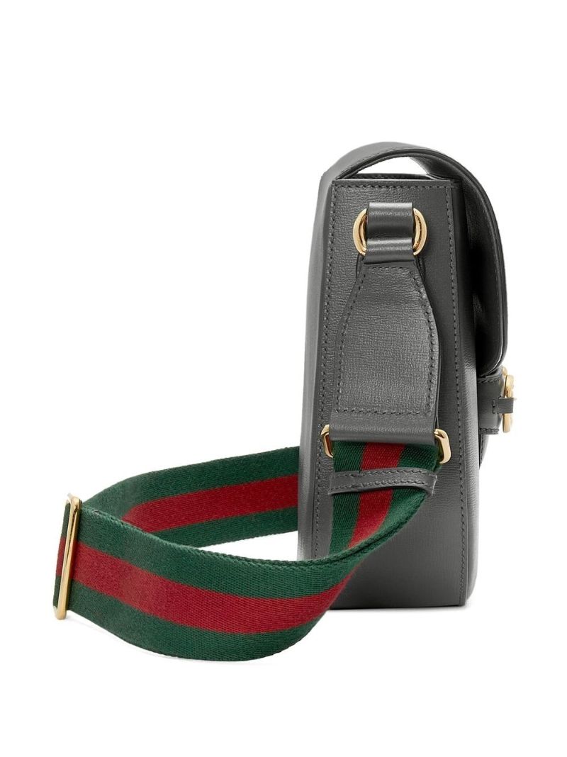 Grey 1955 Horsebit Shoulder Bag
