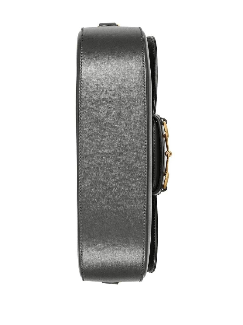 Grey 1955 Horsebit Shoulder Bag