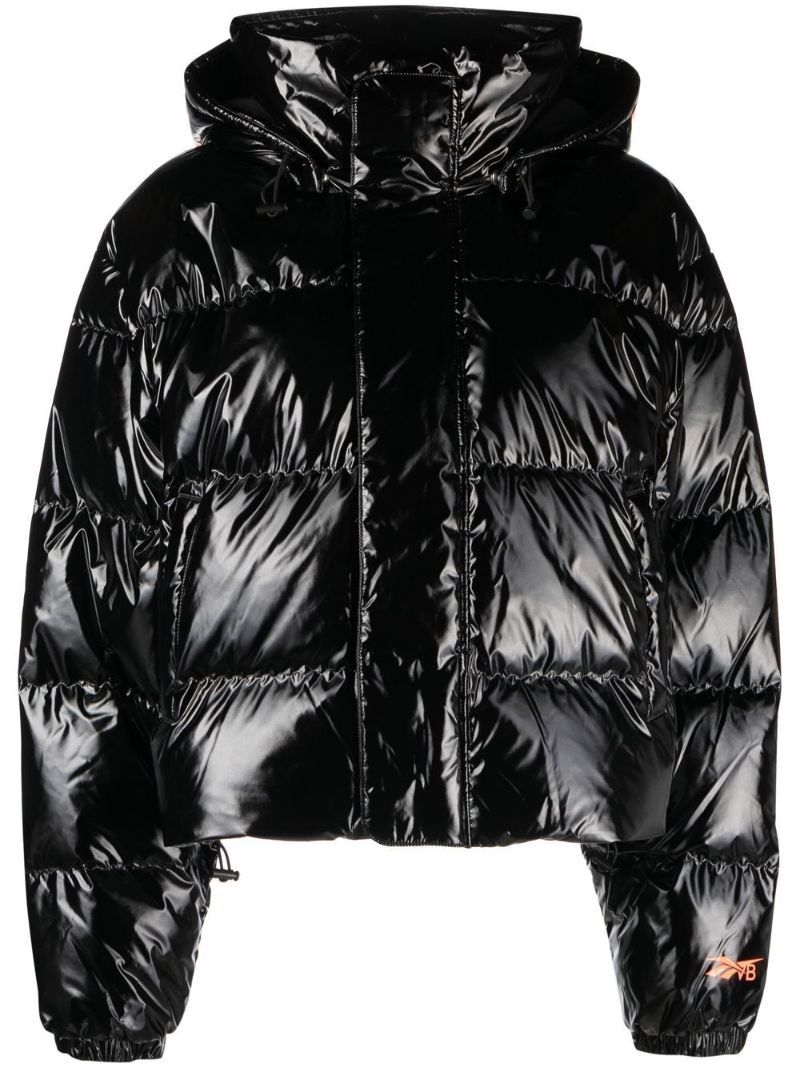 X Victoria Beckham Black Puffer Jacket