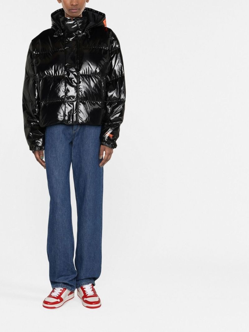 X Victoria Beckham Black Puffer Jacket