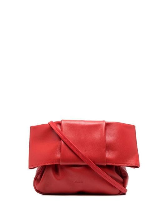 Red Bow Detail Clutch Bag