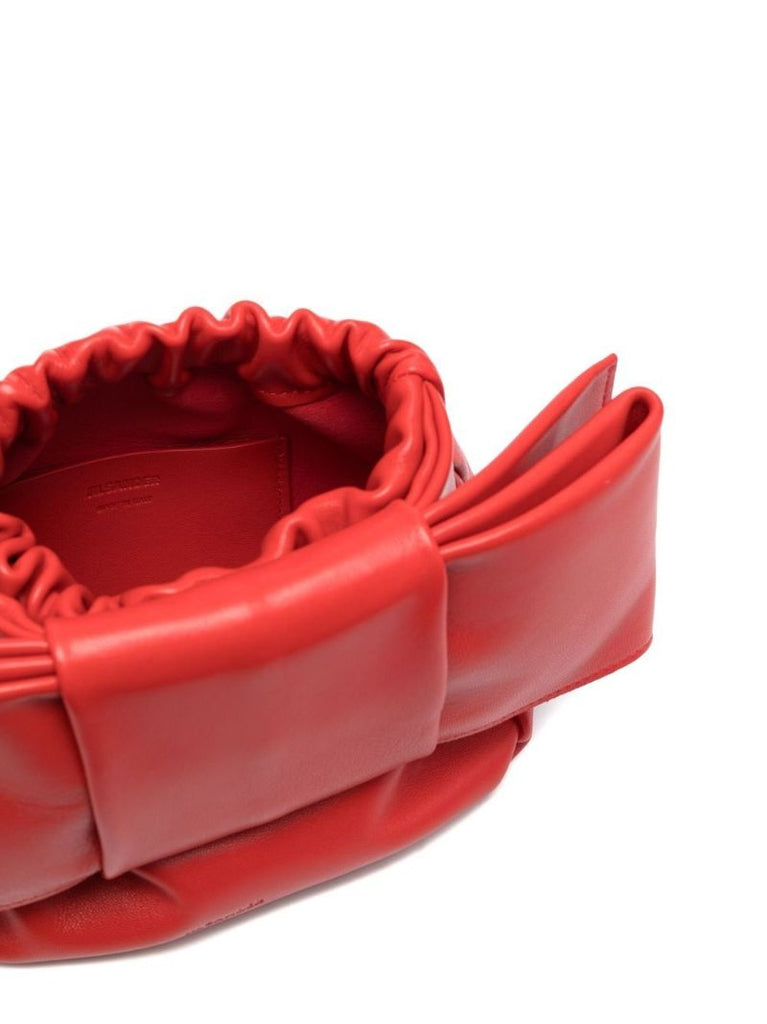 Red Bow Detail Clutch Bag
