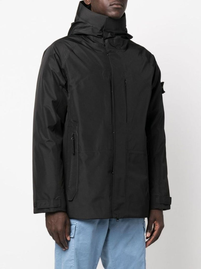 Black Hooded Gore-tex Jacket