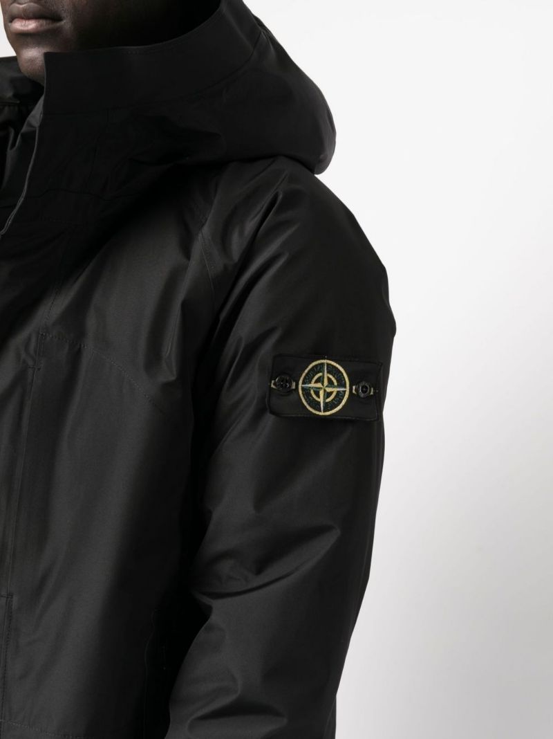 Black Hooded Gore-tex Jacket
