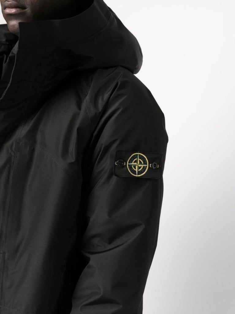 Black Hooded Gore-tex Jacket