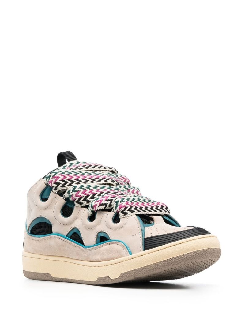 Neutral Curb Suede Sneakers