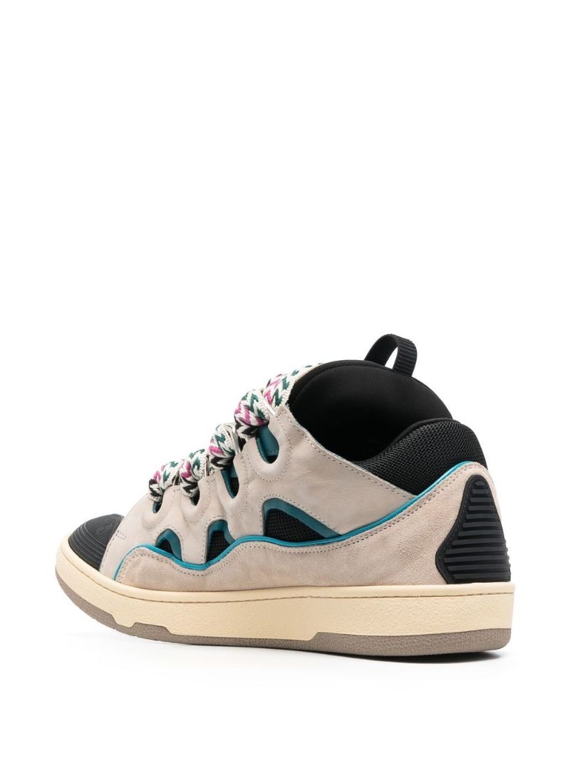 Neutral Curb Suede Sneakers