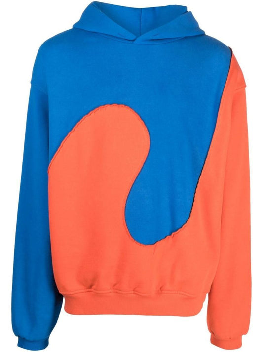 Blue and Orange Two-tone Hoodie