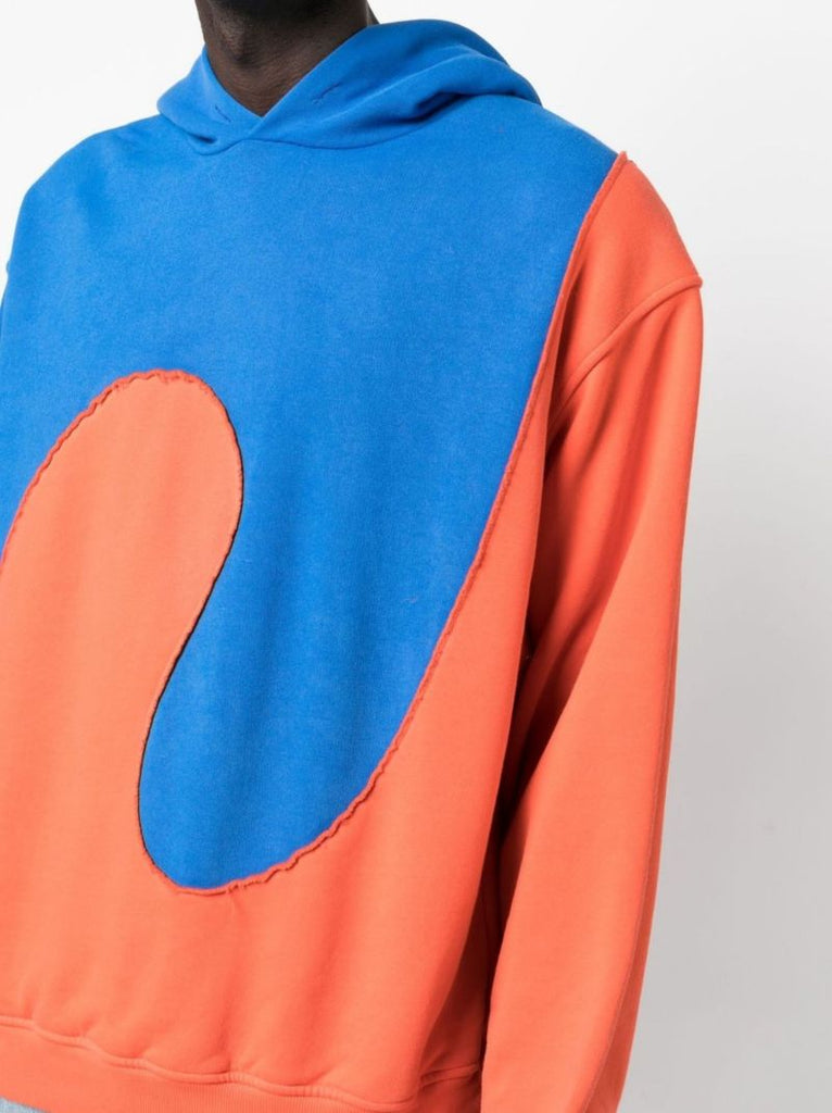 Blue and Orange Two-tone Hoodie