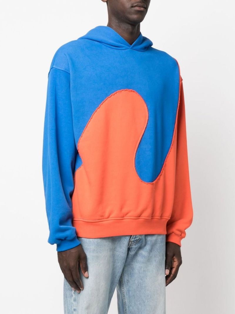 Blue and Orange Two-tone Hoodie