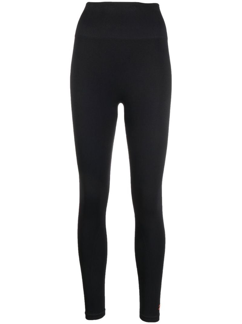 Black High-rise Seamless Leggings