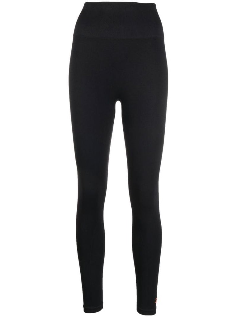 Black High-rise Seamless Leggings