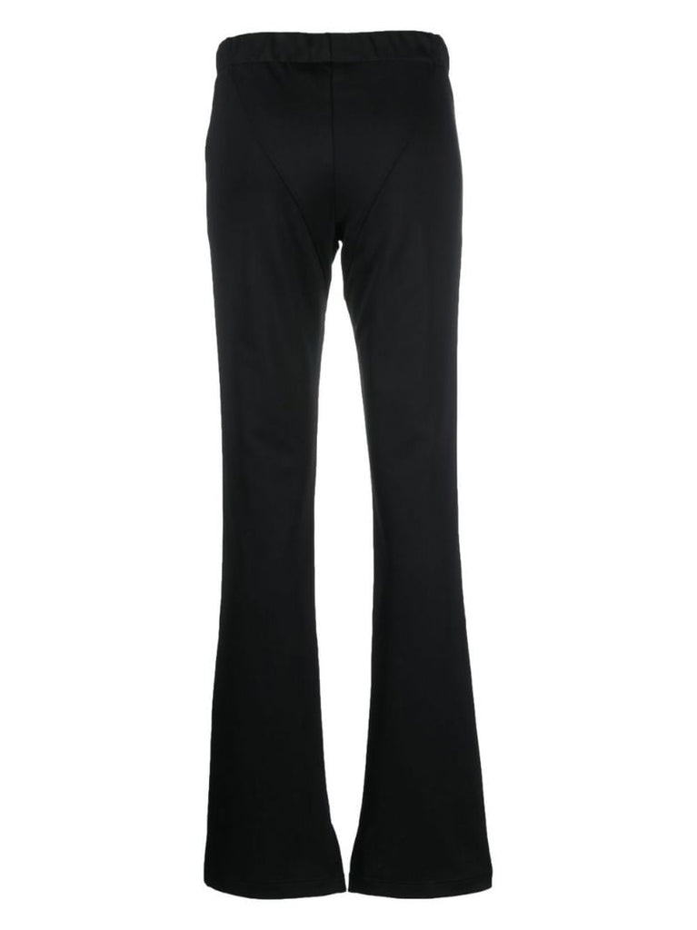X Victoria Beckham Black Logo Print Track Pants