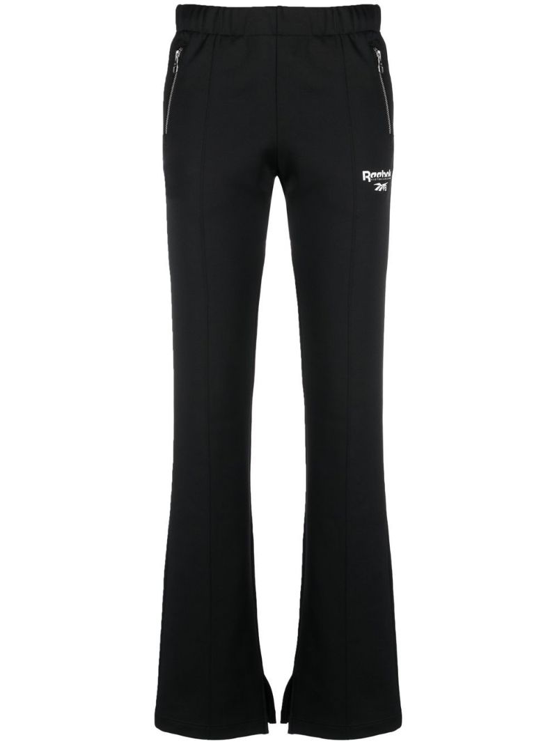 X Victoria Beckham Black Logo Print Track Pants