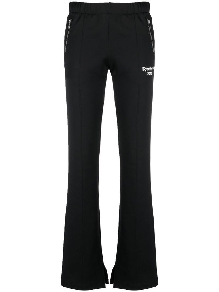 X Victoria Beckham Black Logo Print Track Pants
