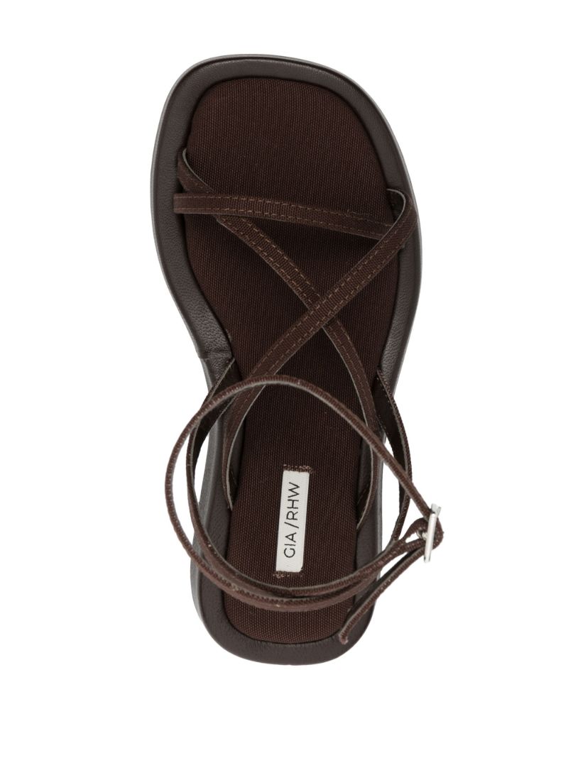 Brown Rosie 16 Flat Leather Sandals