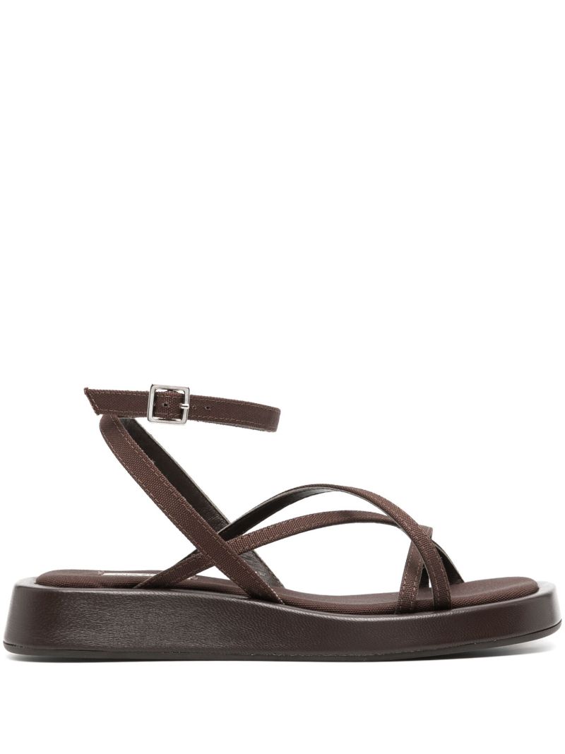 Brown Rosie 16 Flat Leather Sandals